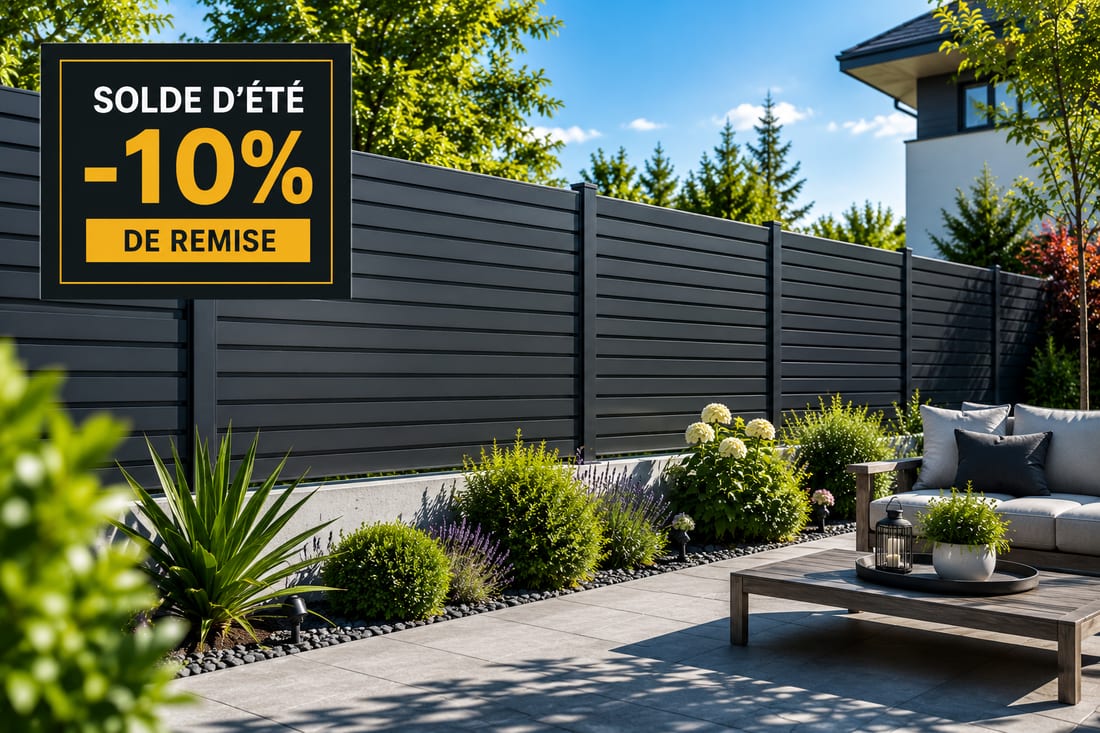 Offre clôture aluminium anthracite